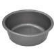 Cuvette - ronde - 5 L - D : 32 cm - H : 11 cm - avec préhension - silver