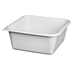 Cuvette carrée graduée 32 cm / 9,5 L Gris Moucheté