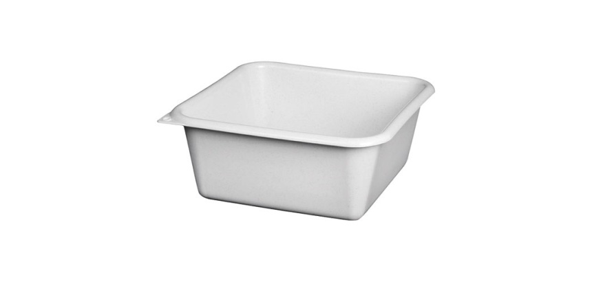 Cuvette carrée graduée 32 cm / 9,5 L Gris Moucheté