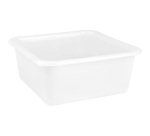 Cuvette carré - Alimentaire - 32 cm - 9.5 L - blanc