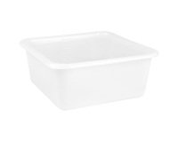 Cuvette carré - Alimentaire - 32 cm - 9.5 L - blanc