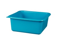 Cuvette carrée graduée 32 cm / 9.5 L Bleu Antique - Green Line