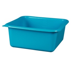 Cuvette carrée graduée 32 cm / 9.5 L Bleu Antique - Green Line