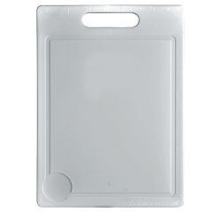 Planche à découper 35 x 25 cm - plastique - blanc