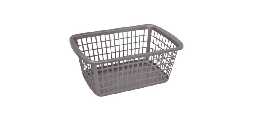 Corbeille à linge 11 Litres, gris