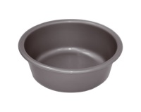 Cuvette - ronde - 5 L - D : 36 cm - H : 12 cm - avec préhension -  silver