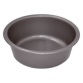 Cuvette - ronde - 5 L - D : 36 cm - H : 12 cm - avec préhension -  silver