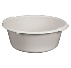 Bassine - ronde - 11 L - D : 38 cm - H : 16 cm - avec poignée - graduée -