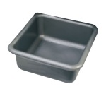 Cuvette carré graduée 38 cm / 15 L Gris Silver
