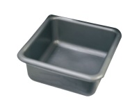 Cuvette carré graduée 38 cm / 15 L Gris Silver
