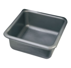 Cuvette carré graduée 38 cm / 15 L Gris Silver