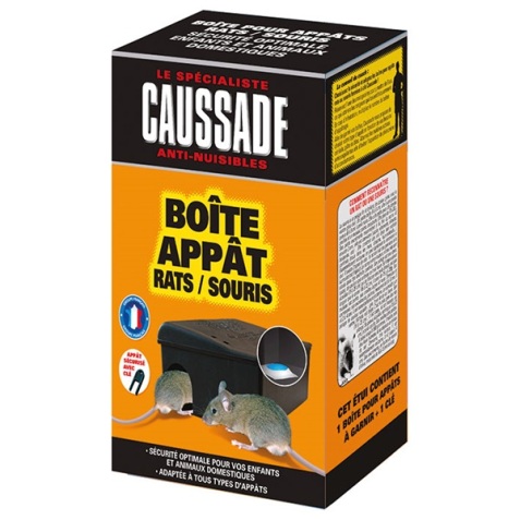 Boite appât - rats et souris - avec clé de fermeture
