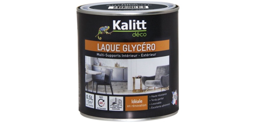 Laque glycéro Brillante Multi-supports 0.5 L - Gris Anthracite