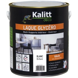 Laque brillante glycéro - multi-supports - intérieur - extérieur - 2.5 L -