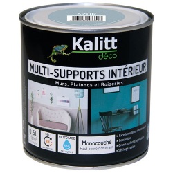 Peinture satin - multi-supports - 0.5 L - azur