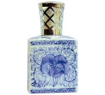 Lampe à parfum - vide - Encrier carré bleu