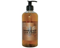 Savon d'Alep - liquide - senteur fleur d'Argan - flacon pompe - 500 mL