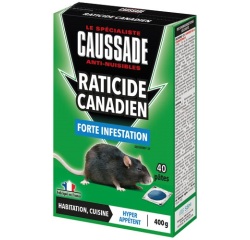 Appât pâte - raticide canadien - forte infestation - 400 g