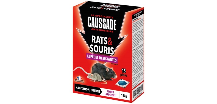 Appât pâte - Pat-appât - rats et souris - espèces résistantes - 150 g - 15