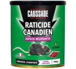 Appât céréales - raticide canadien - espèces résistantes - 150 g - boite m