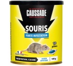 Appât pâte - Pat-appât - souris - forte infestation - 100 g - boite métal d