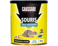 Appât pâte - Pat-appât - souris - forte infestation - 100 g - boite métal d