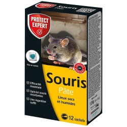 Appât pâte - souris - 120 g - 12 sachets de 10 g