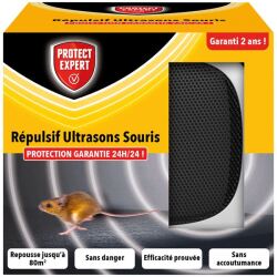 Répulsif ultrason  - souris - repousse jusqu'à 80 m²