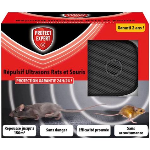Répulsif ultrason  - rats et souris - repousse jusqu'à 150 m²