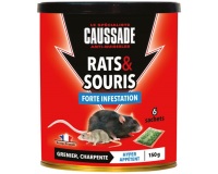 Appât céréales - rats et souris - forte infestation - 150 g - boite métal d