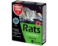 Appât céréales - rats - 150 g - 6 sachets de 25 g