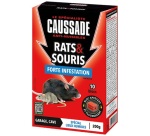 Appât bloc - fluorescent - rats et souris - forte infestation - 200 g - 10