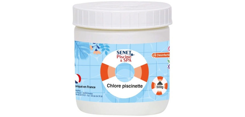Chlore piscine hors sol en pastilles - 500g