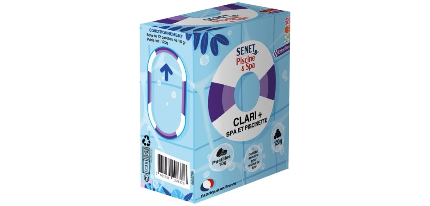 Clarifiant eau spa et piscinette - Lot de 12