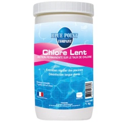 Chlore piscines hors-sol lent galets de 125 g - seau 1 Kg
