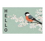 Tapis absorbant - Boston - 50 x 80 x 0.5 cm - motif oiseau