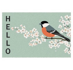 Tapis absorbant - Boston - 50 x 80 x 0.5 cm - motif oiseau