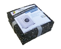 Dalle antivibratoire - 10 x 10 x 1 cm - lot de 4