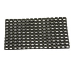 Tapis grattant - caoutchouc - Caillebotis - 40 X 60 cm - bord droit
