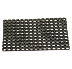 Tapis grattant - caoutchouc - Caillebotis - 40 X 60 cm - bord droit