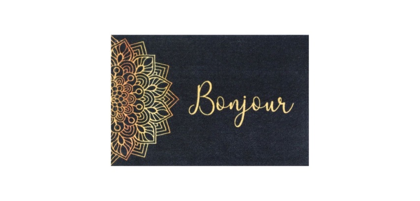 Tapis absorbant - Boston - 40 x 60 x 0.5 cm - motif Mandala Bonjour