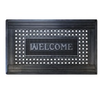 Tapis grattant - caoutchouc - Mercure - 45 x 75 x 0.8 cm - motif Welcome