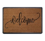 Tapis grattant - Saturne - 40 x 60 x 1.5 cm - motif Welcome