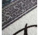 Tapis absorbant - Dallas - 50 x 80 x 0.5 cm - motif Bienvenue gris