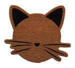 Tapis grattant - Coco naturel - 45 x 50 x 1.5 cm - forme Chat