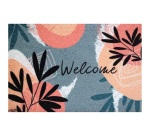 Tapis absorbant - Dallas - 40 x 60 x 0.5 cm - motif Welcome Fleur
