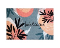 Tapis absorbant - Dallas - 40 x 60 x 0.5 cm - motif Welcome Fleur