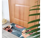 Tapis absorbant - Dallas - 40 x 60 x 0.5 cm - motif Welcome Fleur