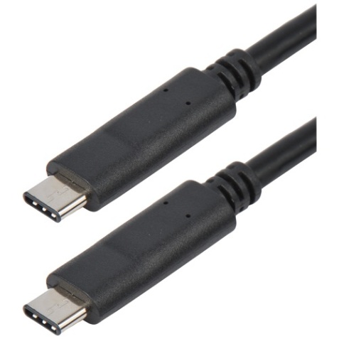 Cordon USB-C mâle - USB-C mâle - 3.2 GEN 1 - 1 m - noir