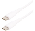 Cordon USB-C mâle  - USB-C mâle - 2.0 -  2 m - blanc